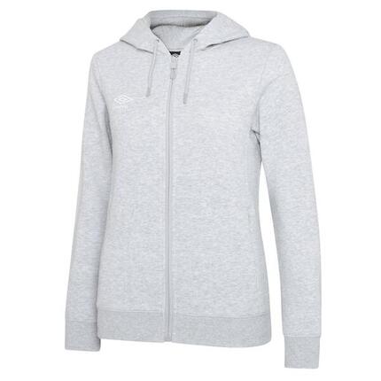 Veste À Capuche CLUB LEISURE Femme (Gris Chiné / Blanc)