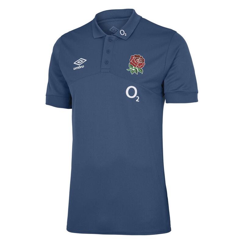 England Rugby "2223" Poloshirt für Herren Fähnrich Blau