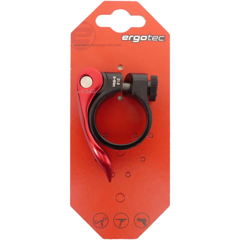 Collier de tige de selle blocage rapide Ergotec 31.8