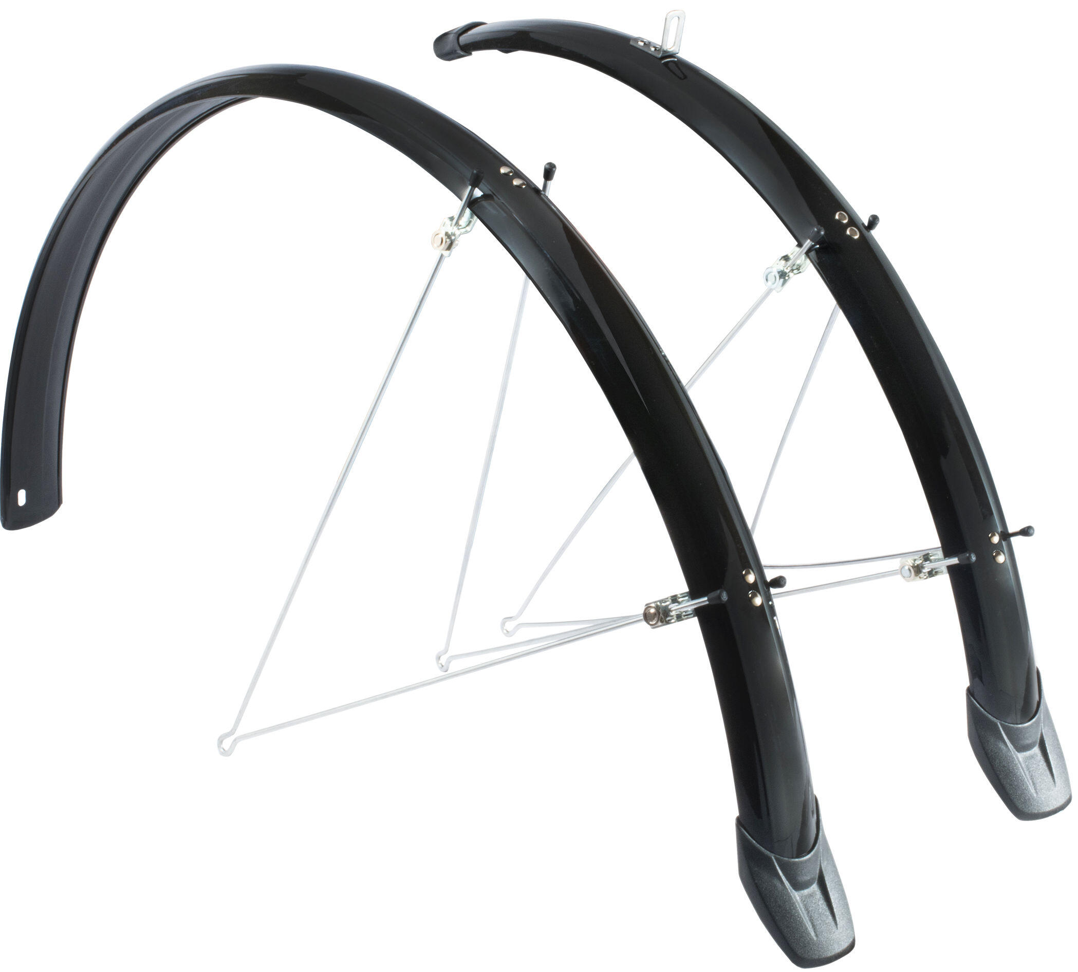 Elegante en robuuste Spatbordset Eurofender 28 x 46 mm - Zwart 3/4