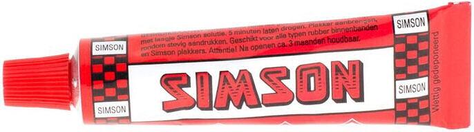 Simson Sneldrogende Lijm 10 ml voor Bandenreparatie 3/4
