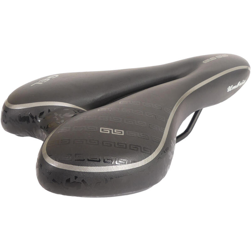 Selle de vélo Edge Umbria Gel - Sportive et Confortable - Noir