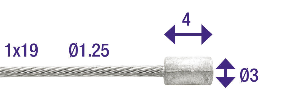 Elvedes CÂBLE INTÉRIEUR GAZ 2,25 MÈTRES UNIVERSEL 6413 2/4