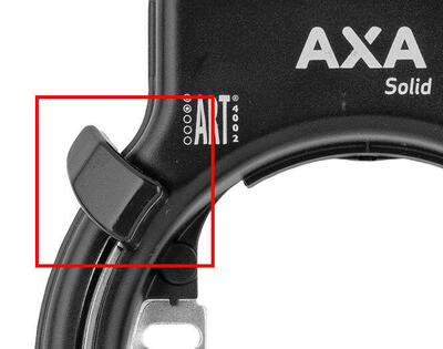 Axa slotknop solid zwart
