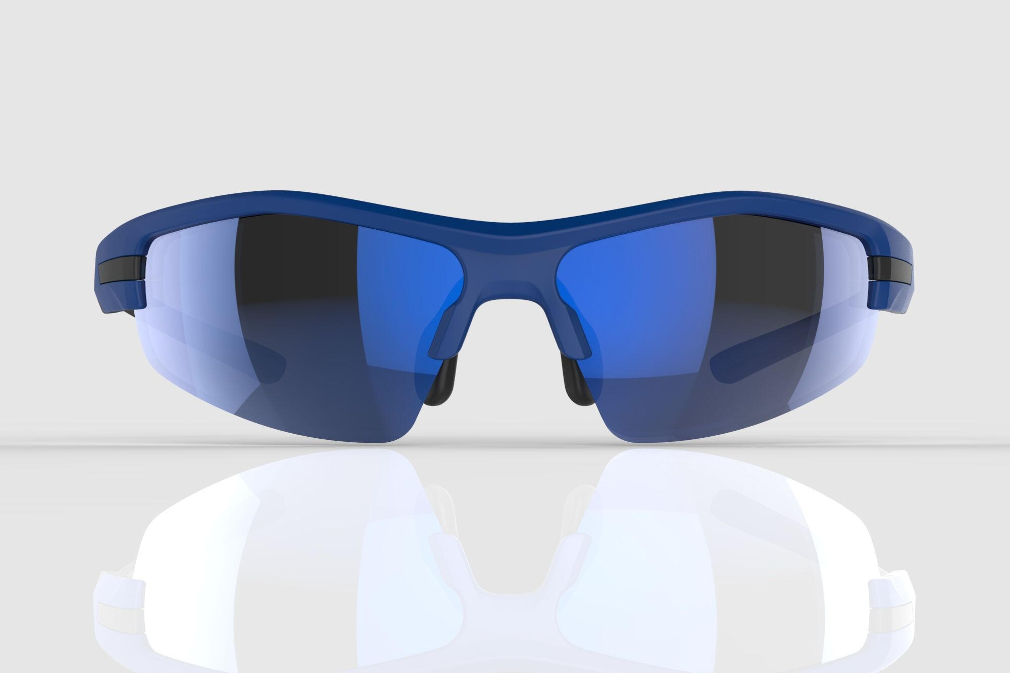 Gafas de sol deportivas Mirage con 3 lentes en azul y negro 2/5