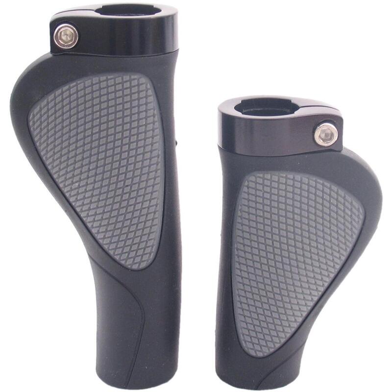 Chwyty Ergocity Plus Z Pierścieniem Blokującym - 136/95 Mm - Czarny / Szary