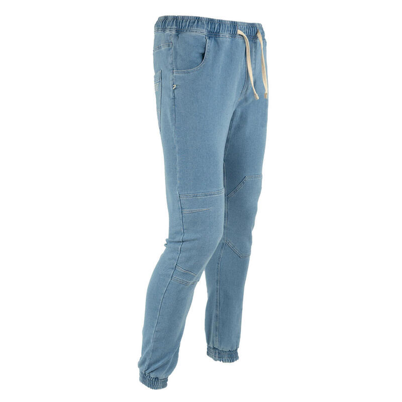 leninismo Floración champú Pantalón Escalada para Hombre Jeanstrack Montan Jeans Bleach Azul |  Decathlon