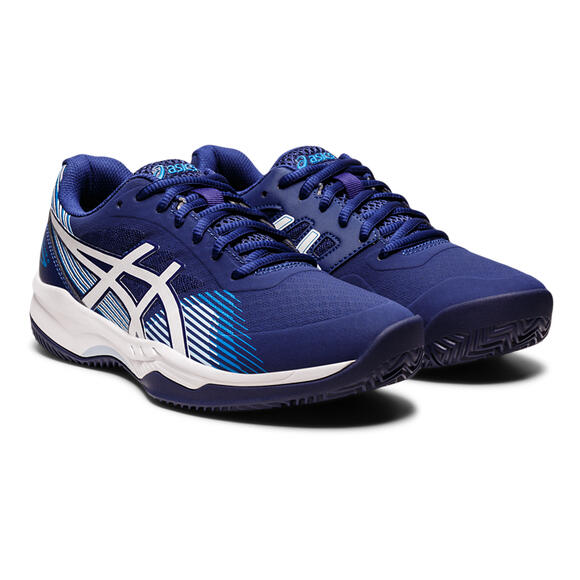 Chaussures Femme Asics Gel Game 8 Clay Oc 1042a151 403 Bleu Et Blanc