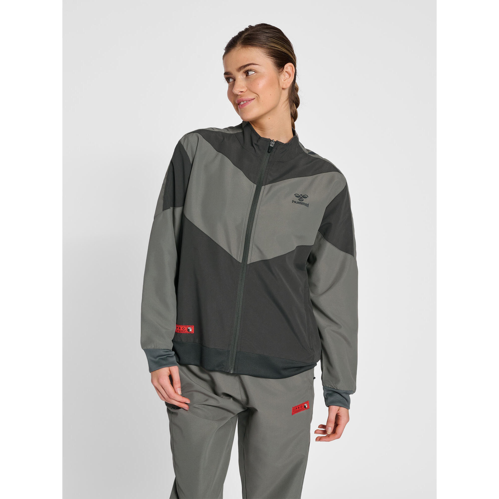 Hummel - Fermeture Éclair Combinaison Hmlpro Femme Hummel - Coupe Vent - Gris - 36 Xs - Decathlon