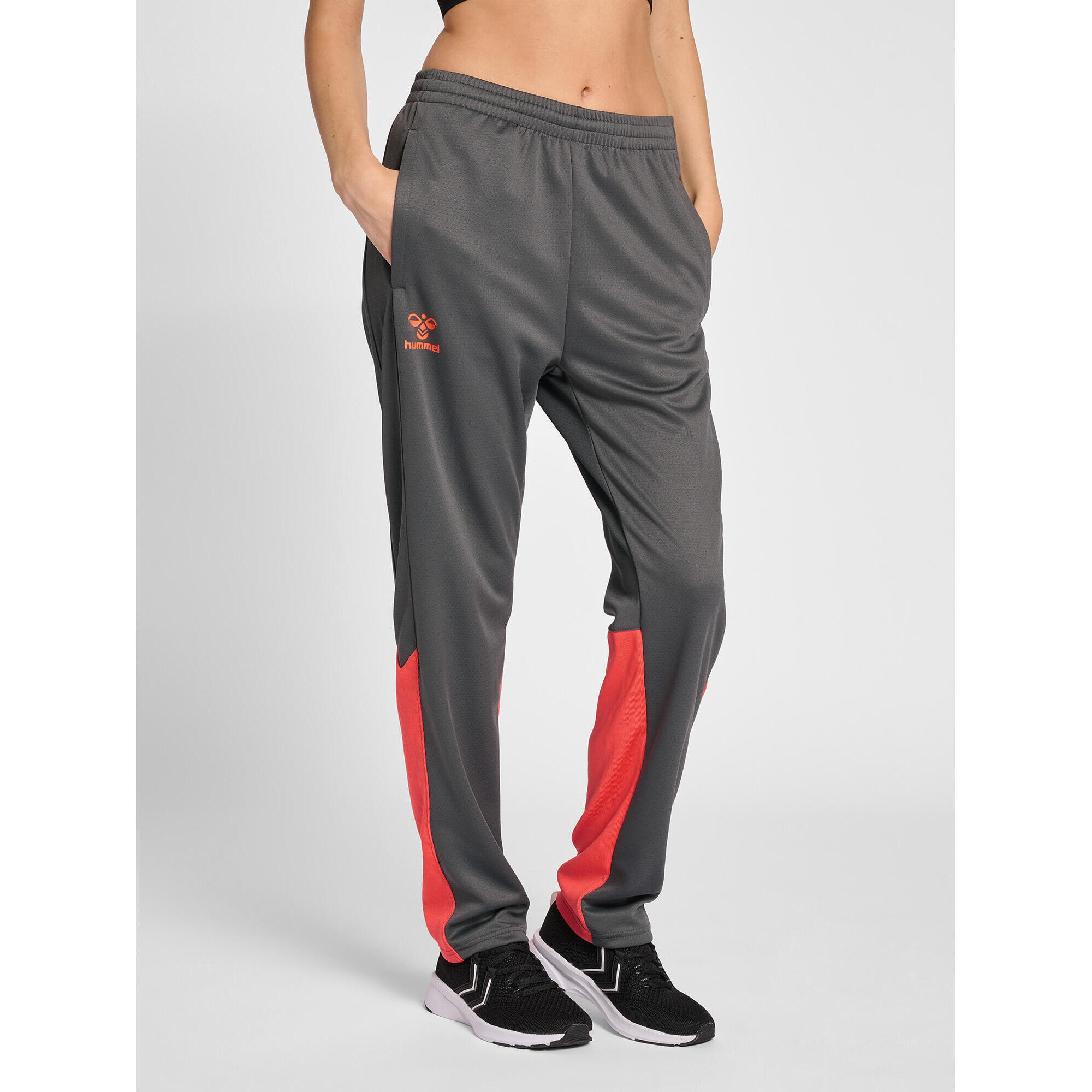 Hummel - Fermeture À Cordon Pantalon Hmlongrid Femme Hummel - Pantalons - Gris|orange - S - Decathlon