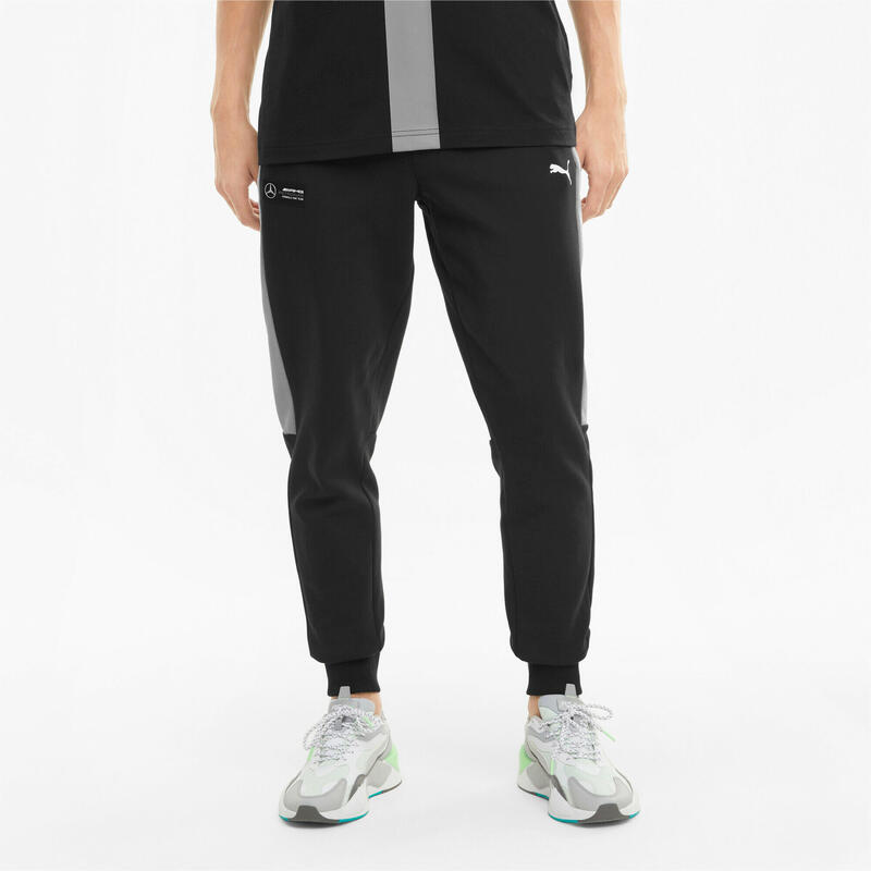 Férfi nadrág, Puma Mercedes-AMG Petronas F1 T7 Sweatpants, fekete