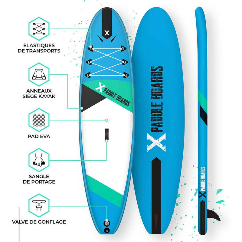 Stand Up Paddle Board gonfiabile X1 opzione kayak