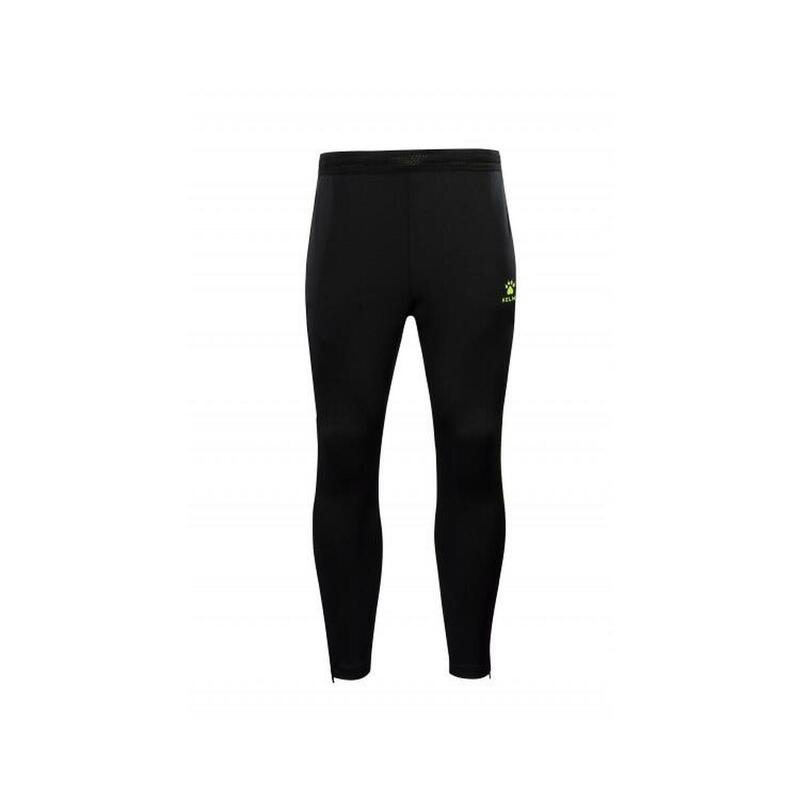 Pantalón Largo Unisex Kelme Montes Color Negro Y Amarillo