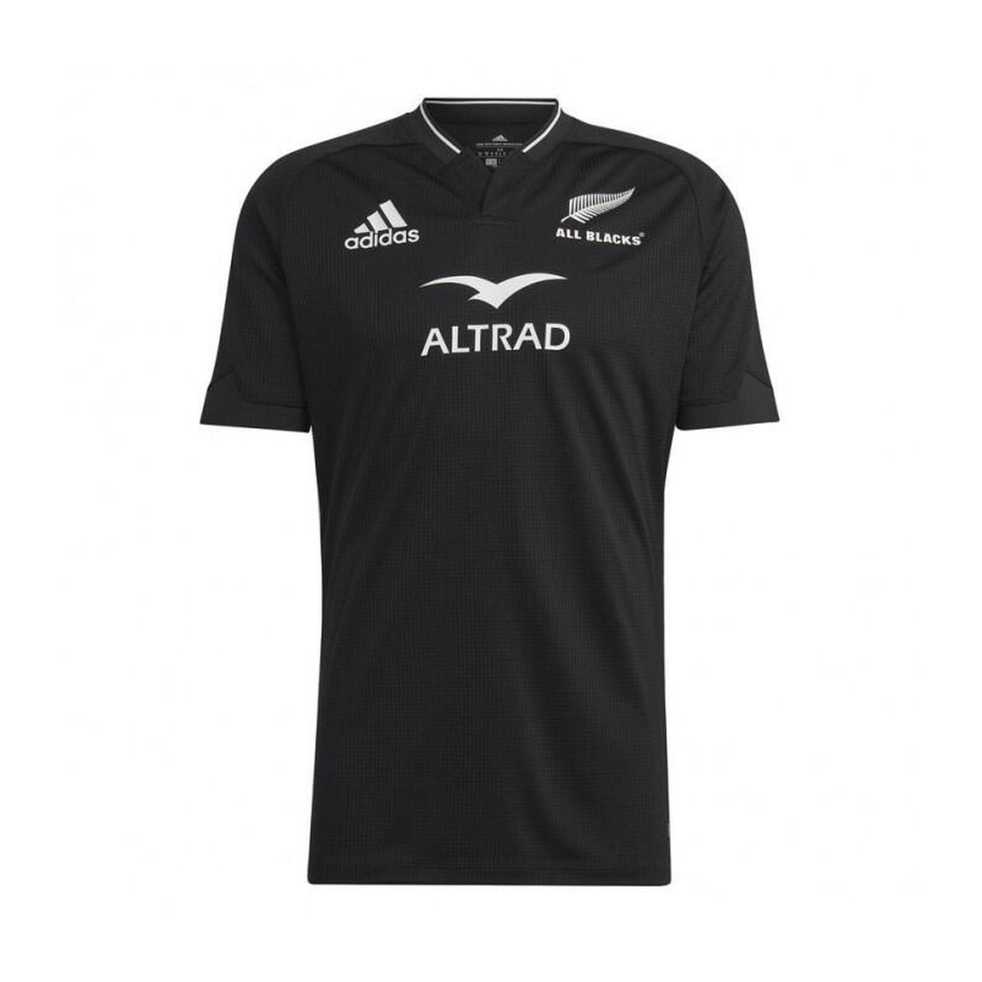 adidas New Zealand All Blacks Mens Home Rugby Shirt HG7296 Black 1/5