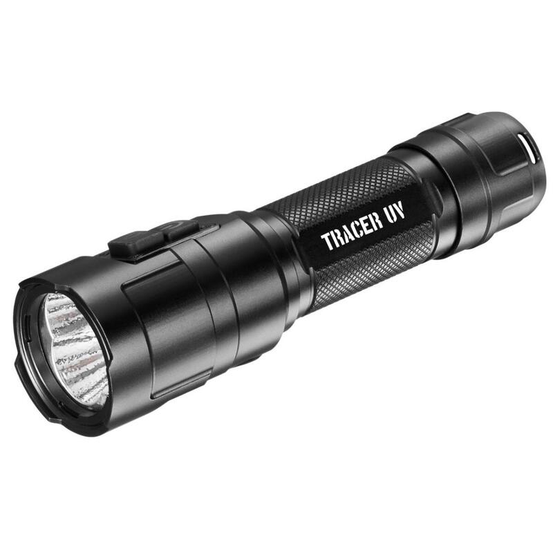Taschenlampe Tracer UV Tactical LED – 1000 Lumen – Schwarz