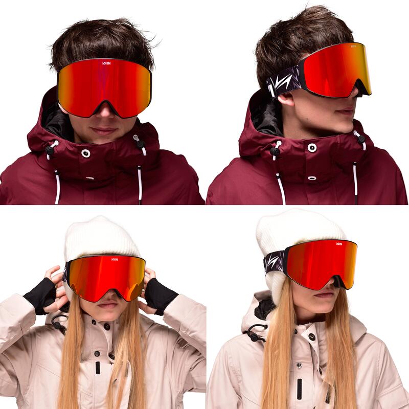 Masque de ski & snowboard Crimson Carver - anti-buée - magnétique