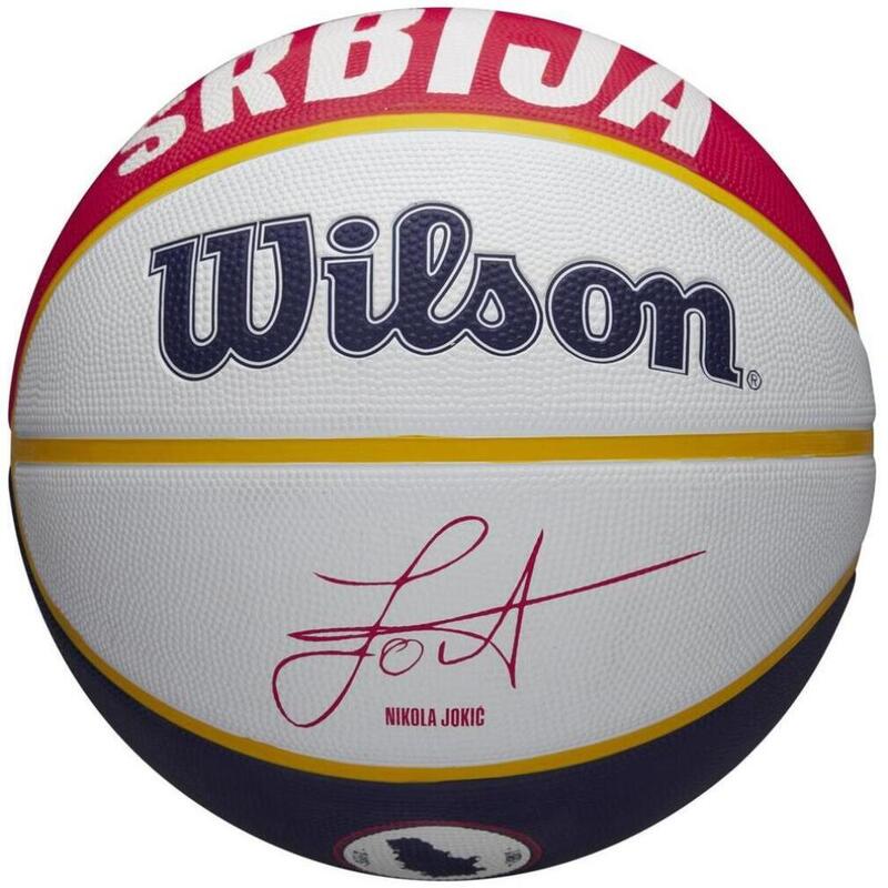Bola de basquetebol para exterior Wilson NBA Player Local Nikola Jokic tamanho 7