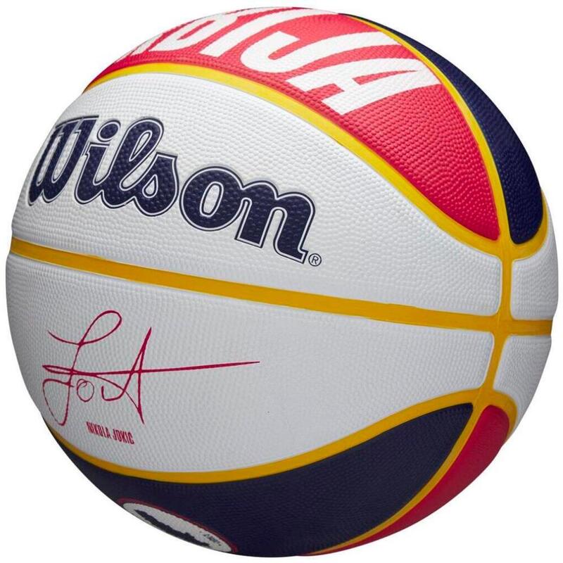Bola de basquetebol para exterior Wilson NBA Player Local Nikola Jokic tamanho 7