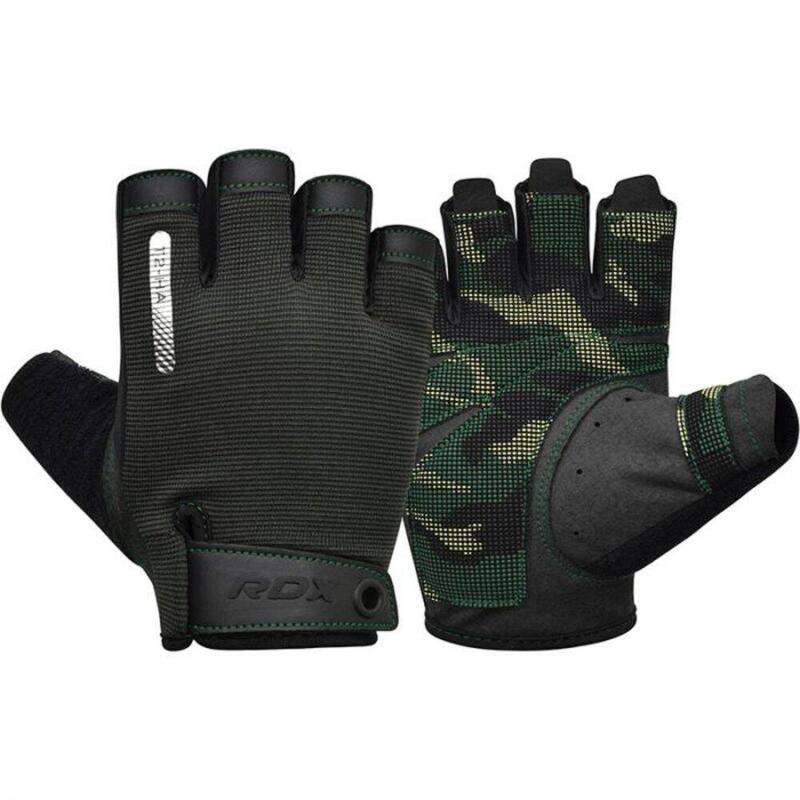 Gants de fitness T1 - Avec bouts de doigts ouverts - Camouflage - Unisexe