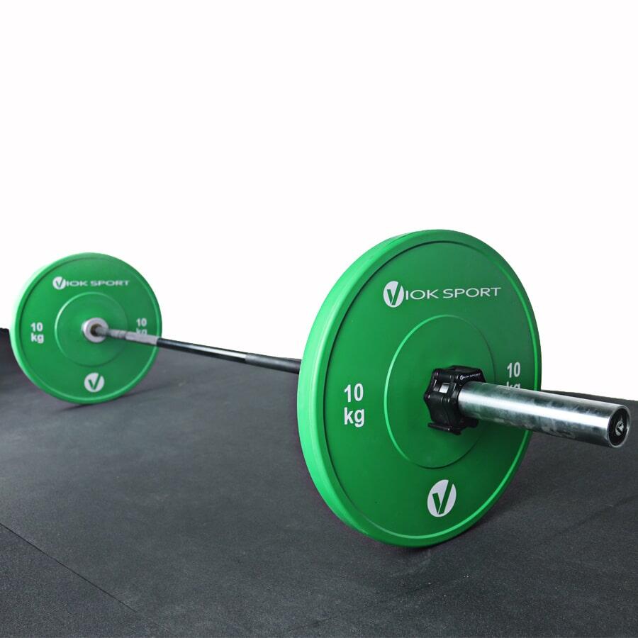 Barra Olímpica De 15kg De Halterofilismo Viok Sport 3/4