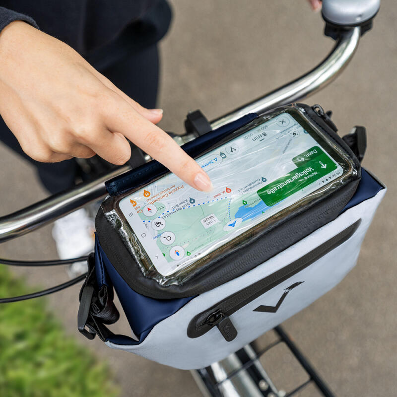 Sacoche de guidon Sacoche velo pour guidon et sacoche ventrale impermeable 4L