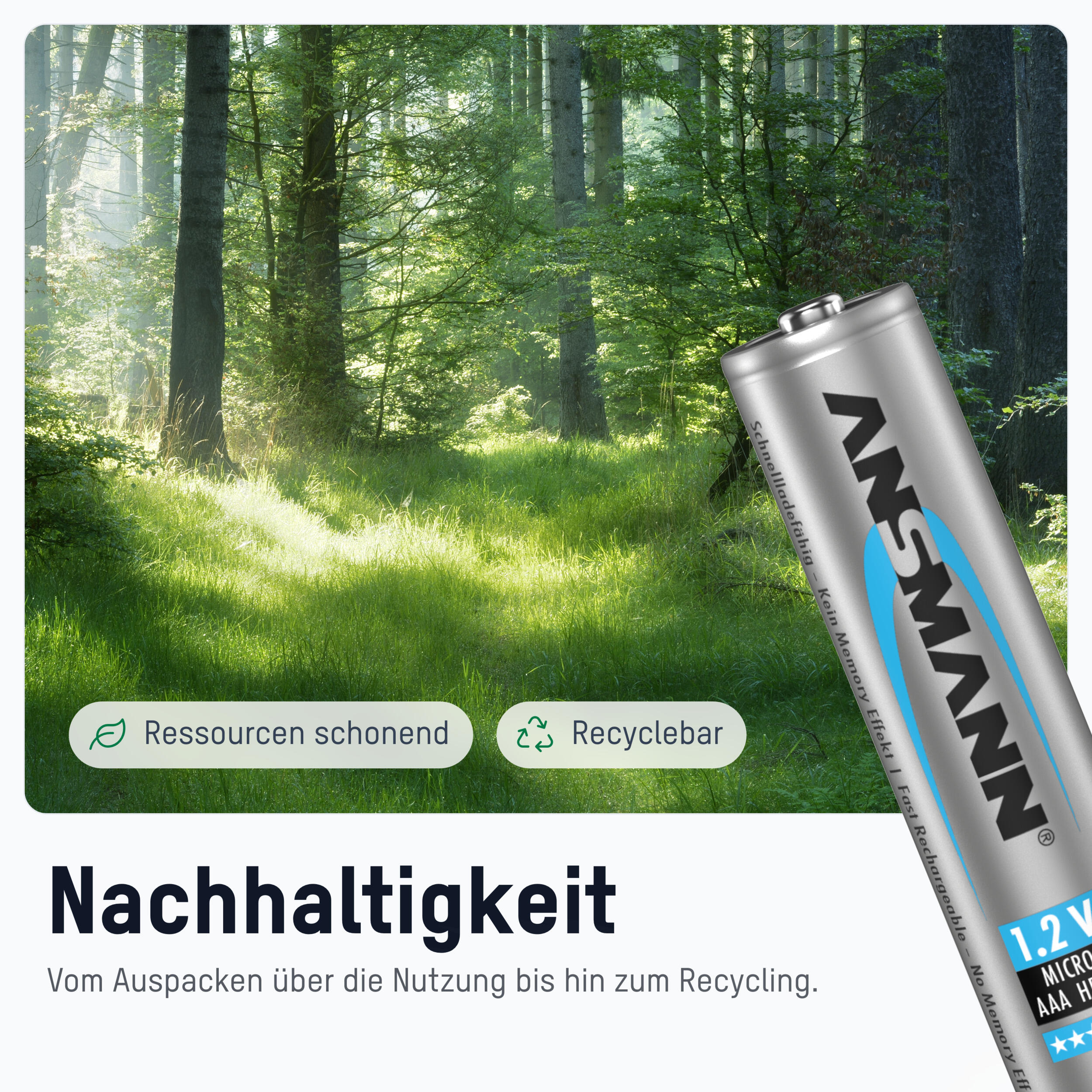 Micro AAA Akku 1100 mAh Hohe Kapazität 7/7