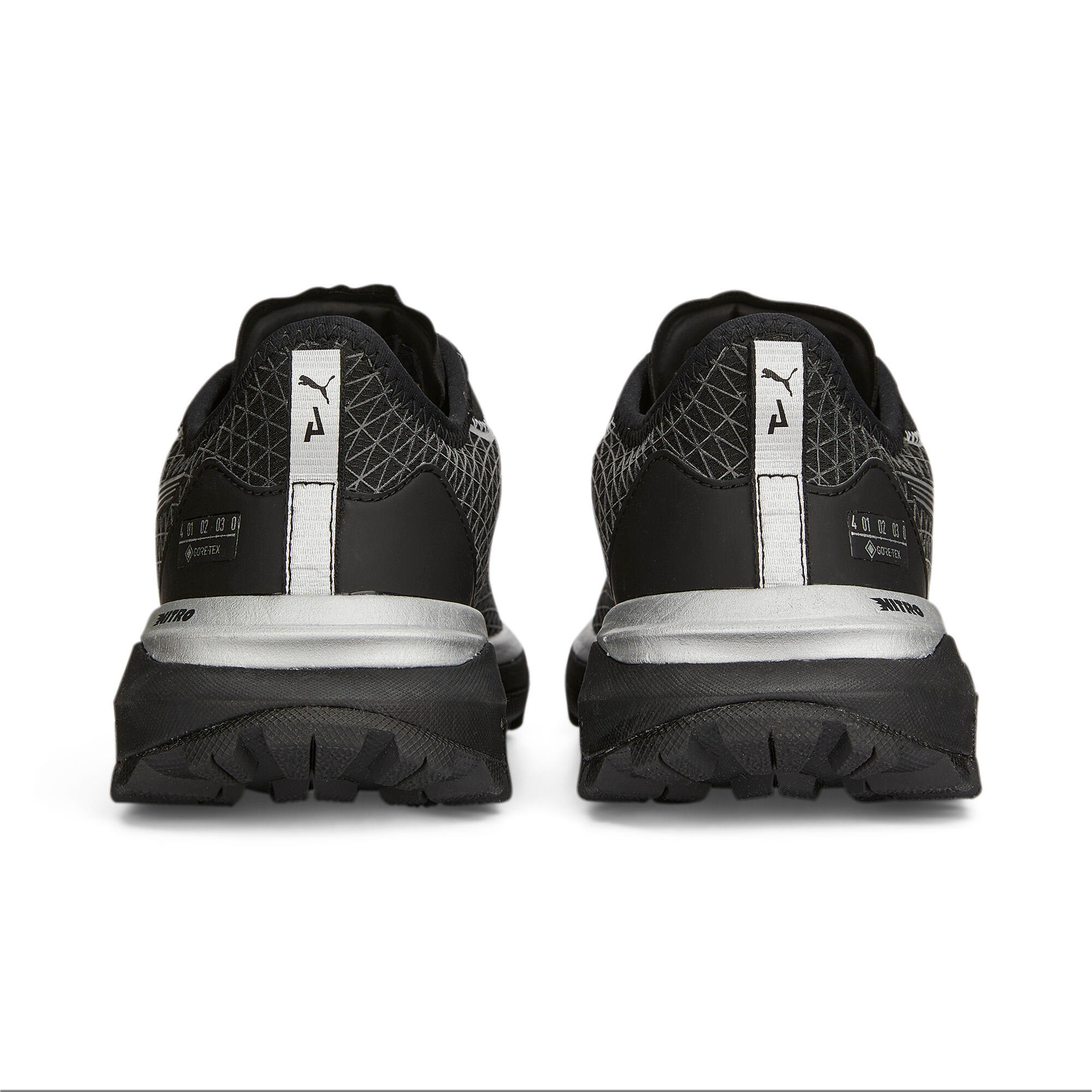Womens Voyage NITRO 2 GORE-TEX Running Shoes Trainers - Black-Metallic Silver 3/6