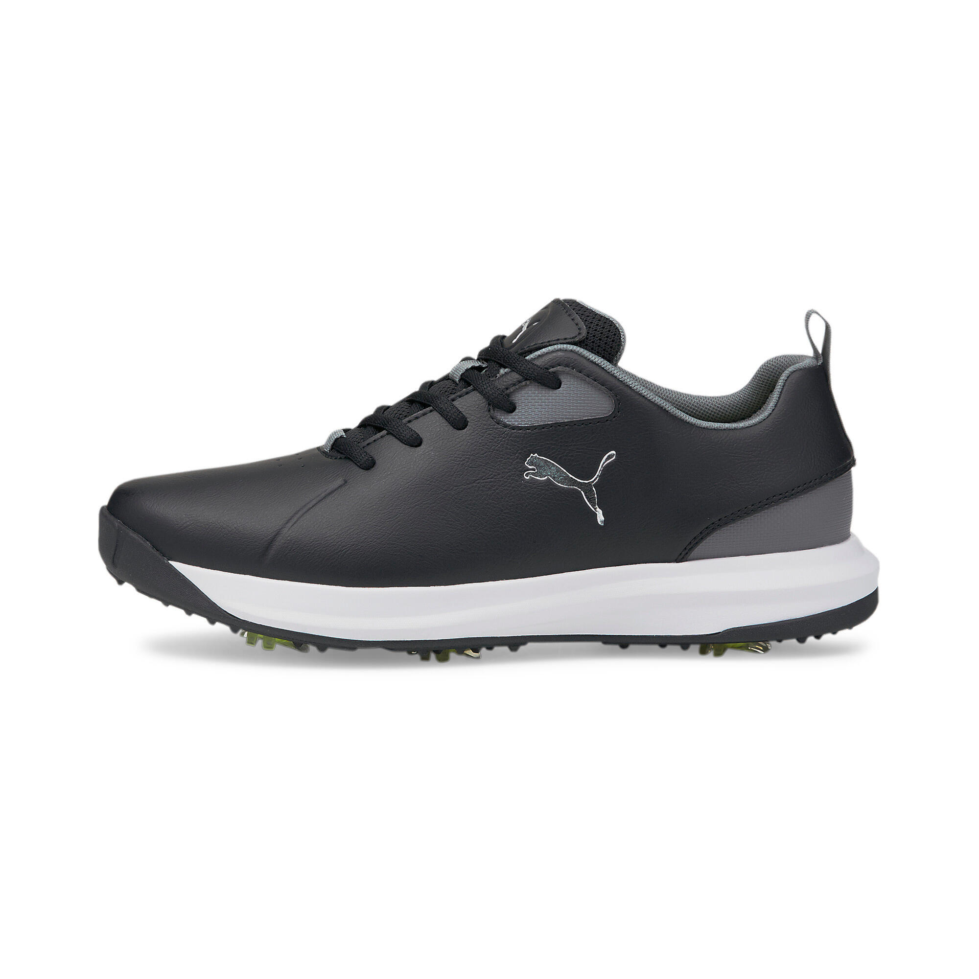 PUMA PUMA Mens FUSION FX Tech Golf Shoes - Black-Silver-Quiet Shade