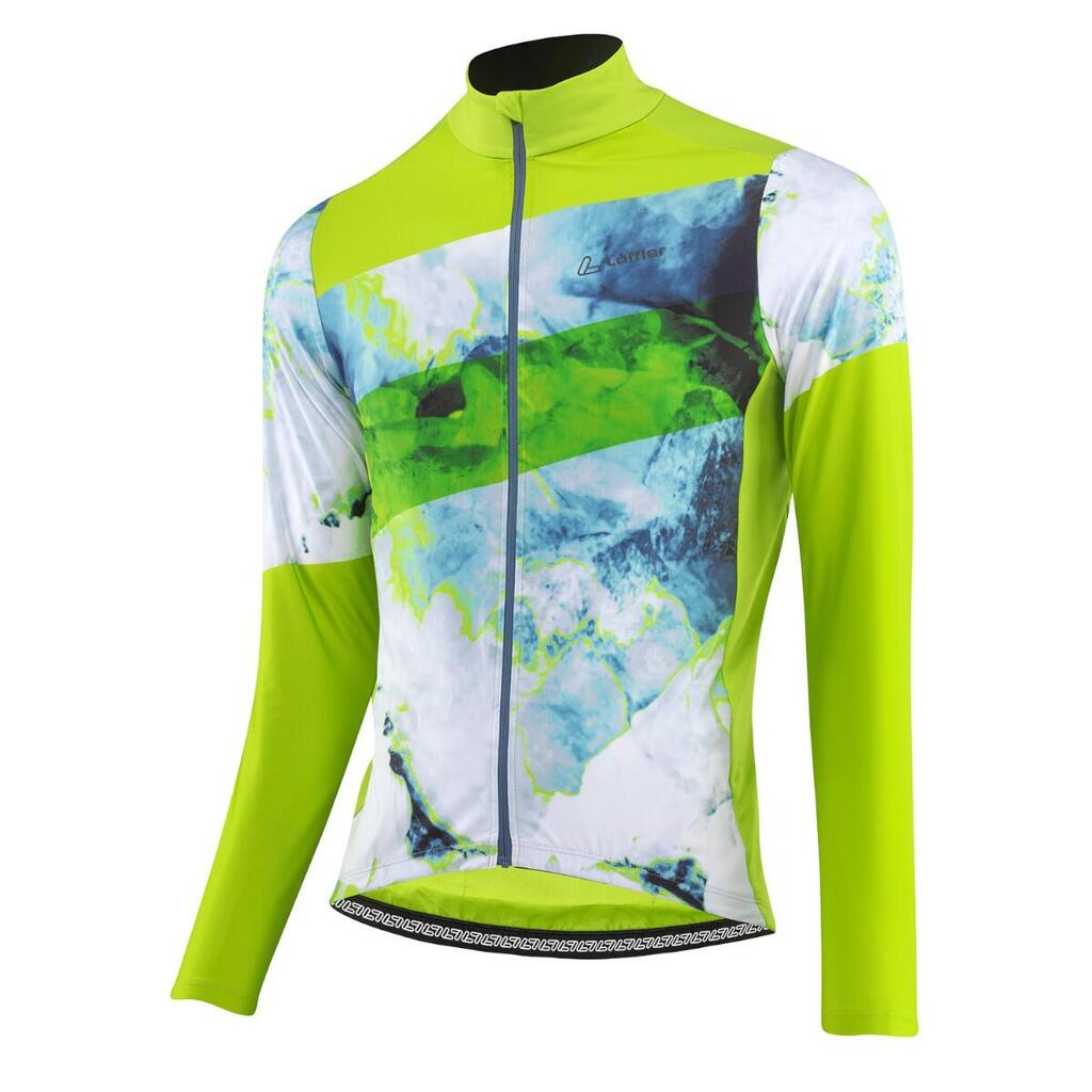 Cycling jersey long sleeves M Bike L/S Jersey Floes - Green