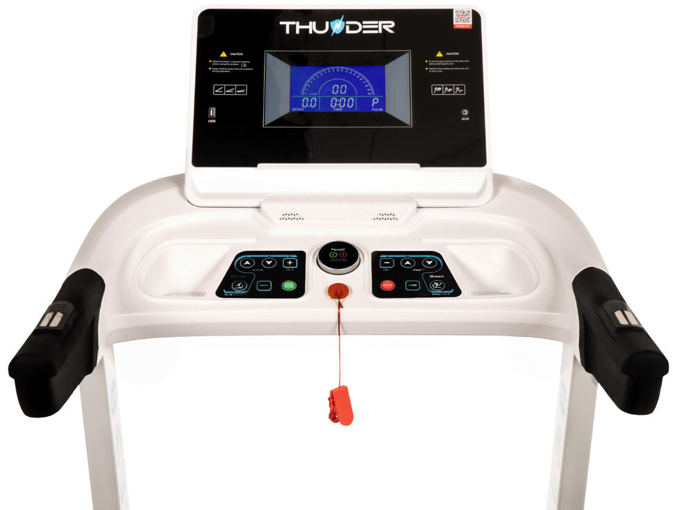 Bieżnia elektryczna do biegania składana Thunder FLEX-S-WHITE