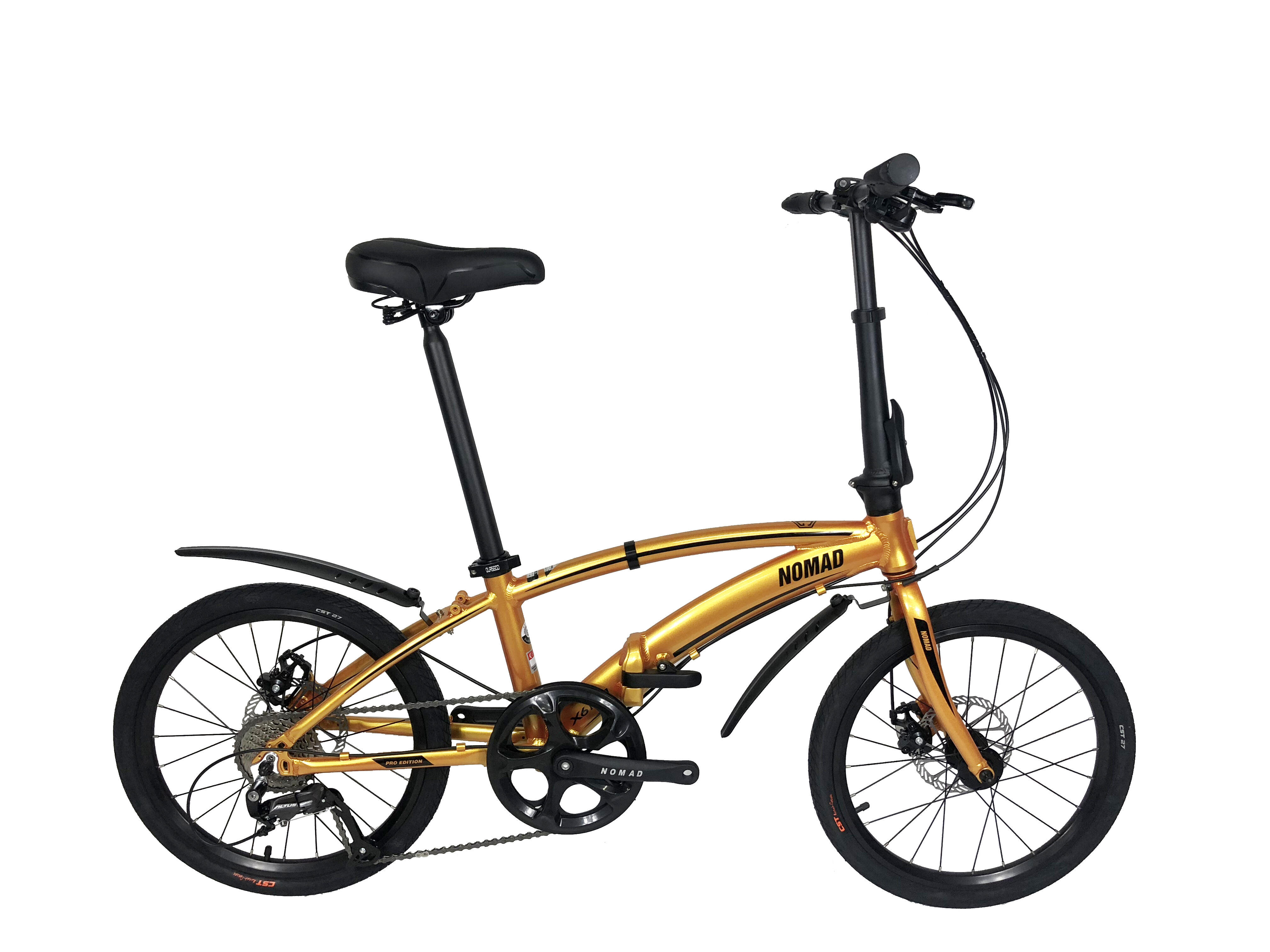 NOMAD X6 PRO Aluminium Bicycle SG Product 9 Speed Shimano Altus Gold