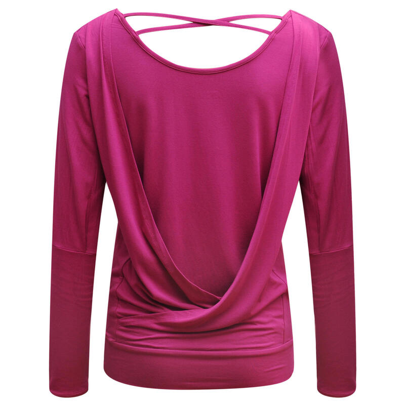 Yoga Longsleeve Flowing Shakti Ala Yoga Damen Pink Stretchig YOGISTAR