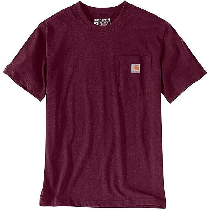 T-shirt à manches courtes avec poche Bordeaux - Homme CARHARTT