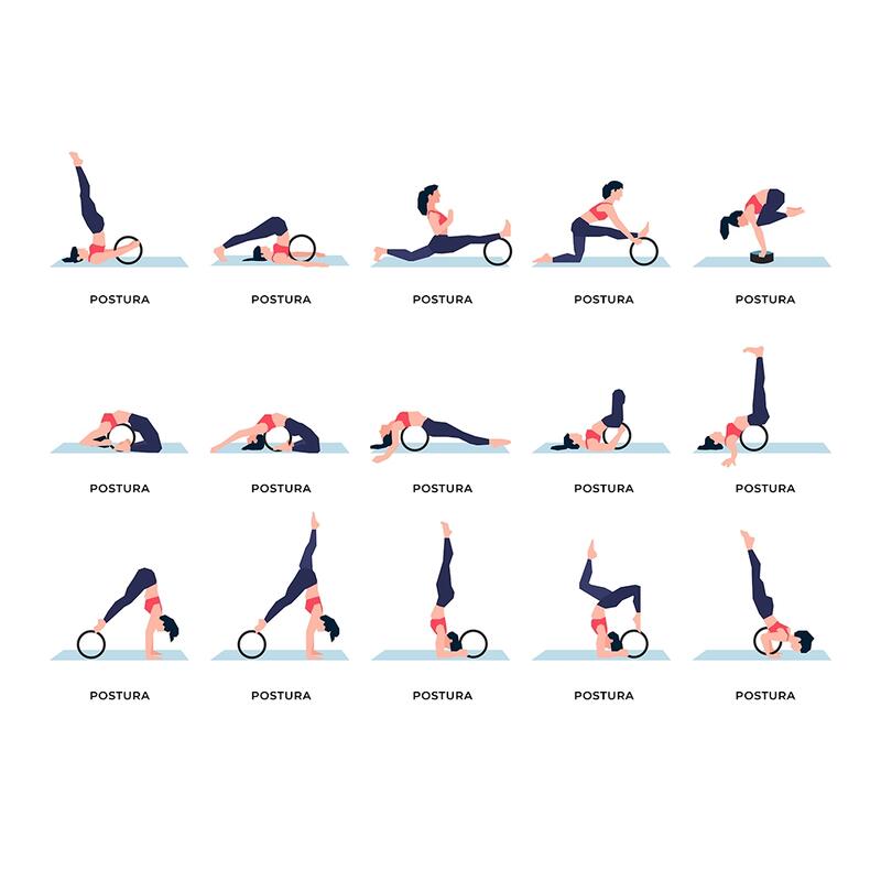 Rueda de Yoga Pilates - Acessorios de Yoga - Fitness