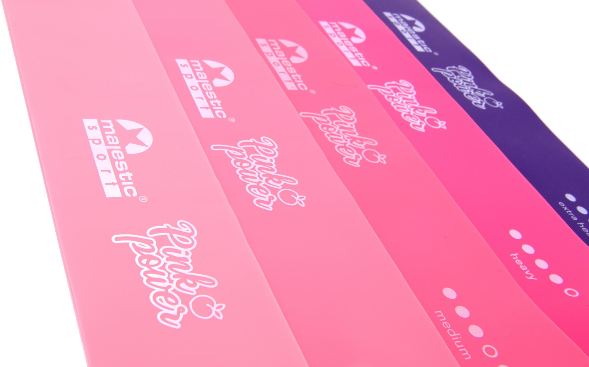 Zestaw gum do ćwiczeń PINK POWER 5 sztuk 3/7
