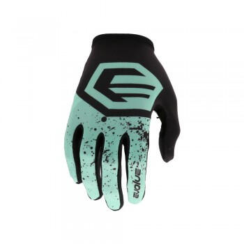 Gants Evolve Splatter Adulte Neo Mint/Noir