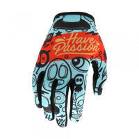 Gants Evolve Passion Enfant Cyan/Rouge T.M