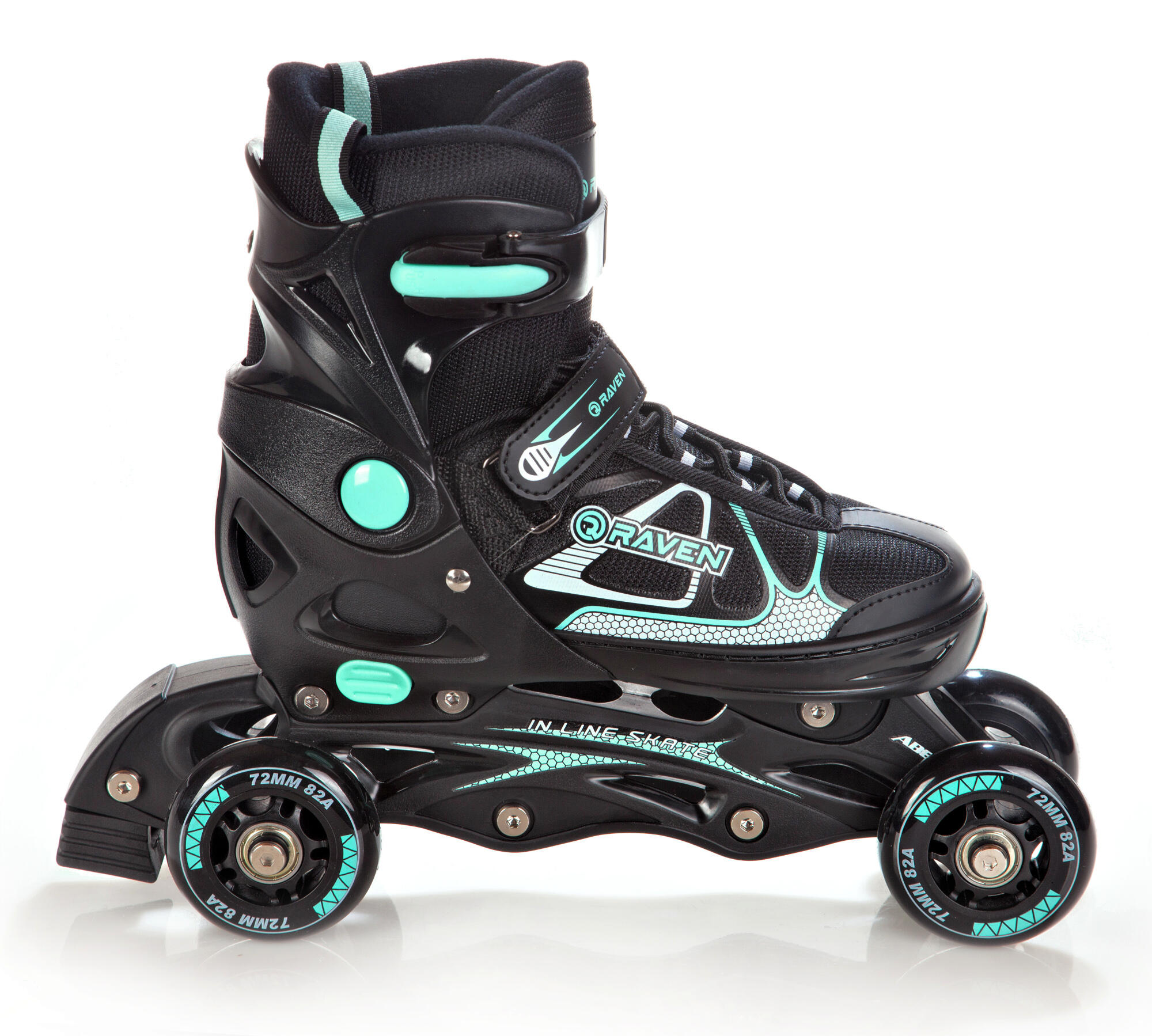 Patin à Roulettes Iris RAVEN – Taille Modulable 4 Tailles – Roues 54 Mm PU, Roulements ABEC-7 | Pour Intérieur Et Extérieur