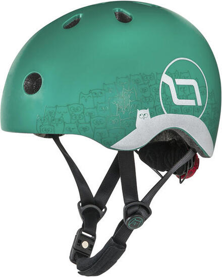 Casque enfant Scoot and Ride Forest réfléchissant, magnétique