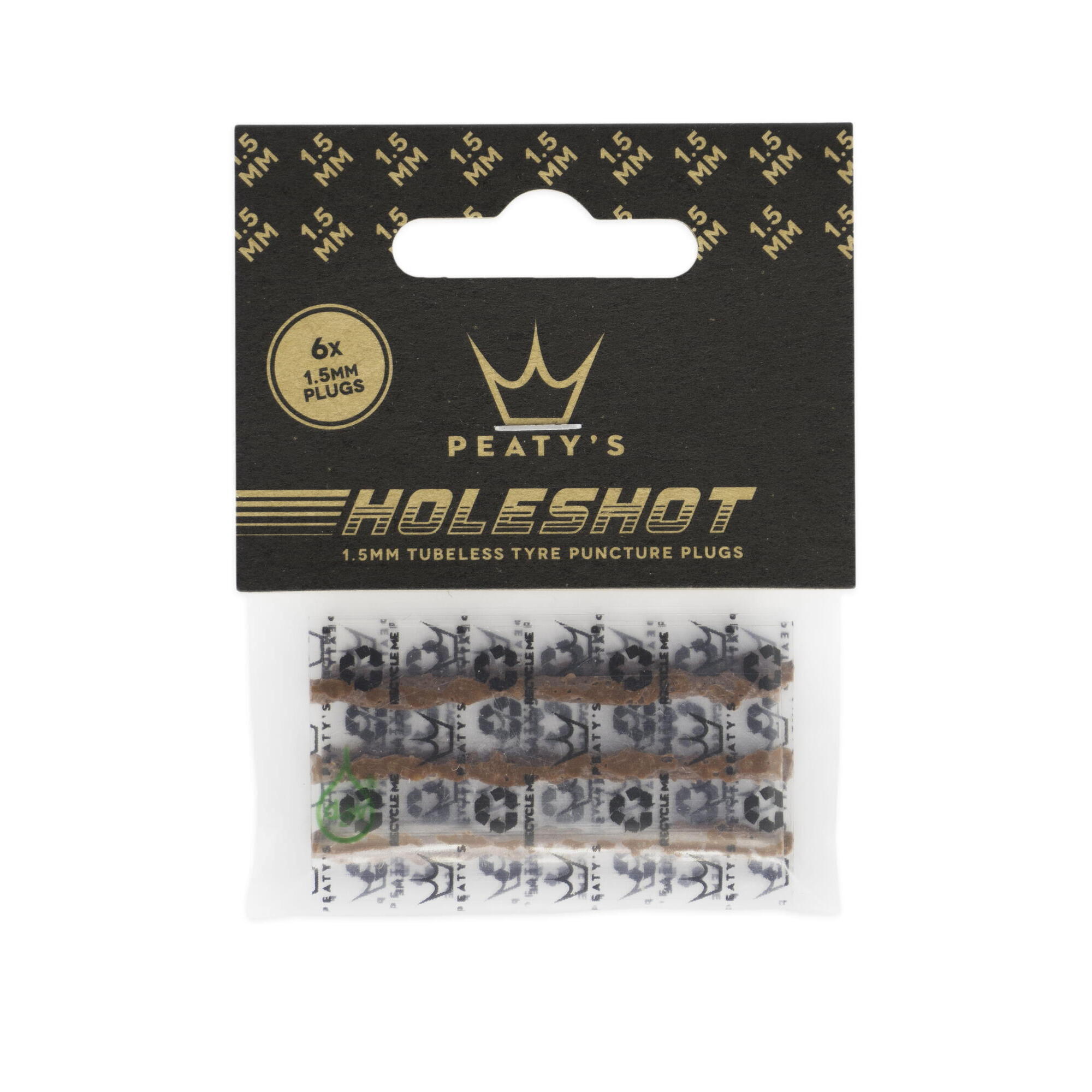 PEATY'S Peatys Holeshot Tubeless Puncture Plugger Refill Pack (6x 1.5mm)