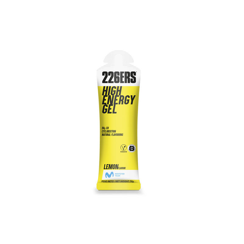 Gel Energético  HIGH ENERGY GEL 76G sabor Lemon