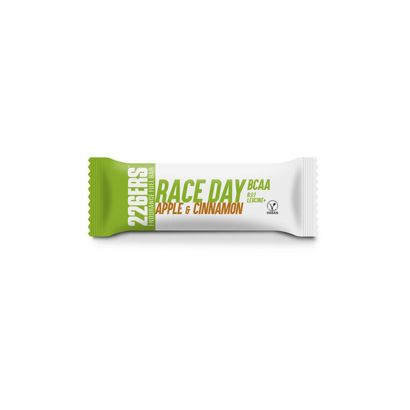 BARRITA ENERGÉTICA RACE DAY-BCAAS 226ERS - 40GR SABOR APPLE Y CINNAMON