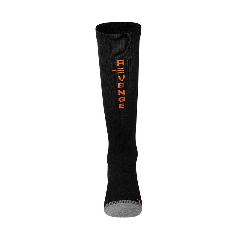 Chaussettes techniques adulte course montagne fitness multisport long noires