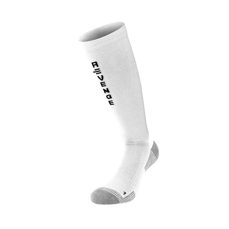 Technische Socken für Erwachsene, Berglauf, Fitness, Multisport, lang Weiß