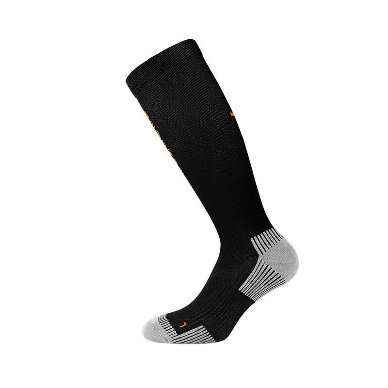 Technische sokken volwassen bergrennen fitness multisport lang zwarte sokken