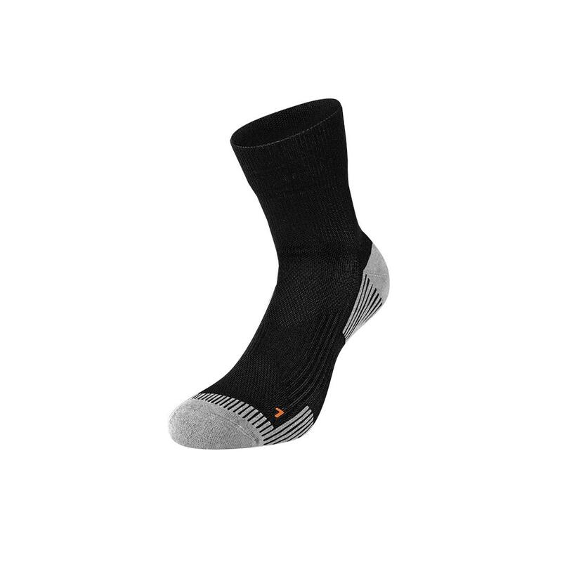 Calze tecniche adulto calzini montagna running fitness multisport media nera