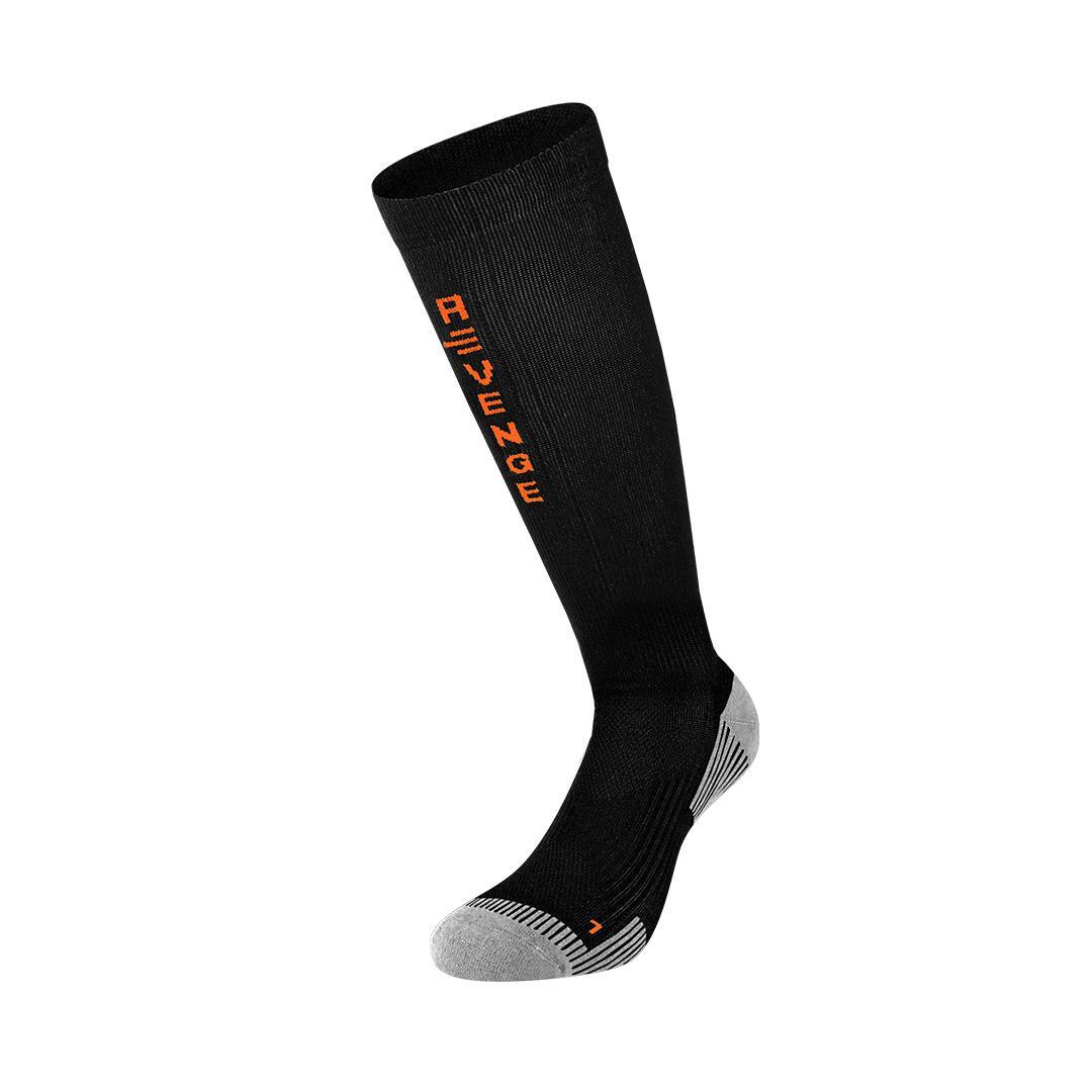 Calze tecniche adulto calzini montagna running fitness multisport lunga nera |  R-evenge