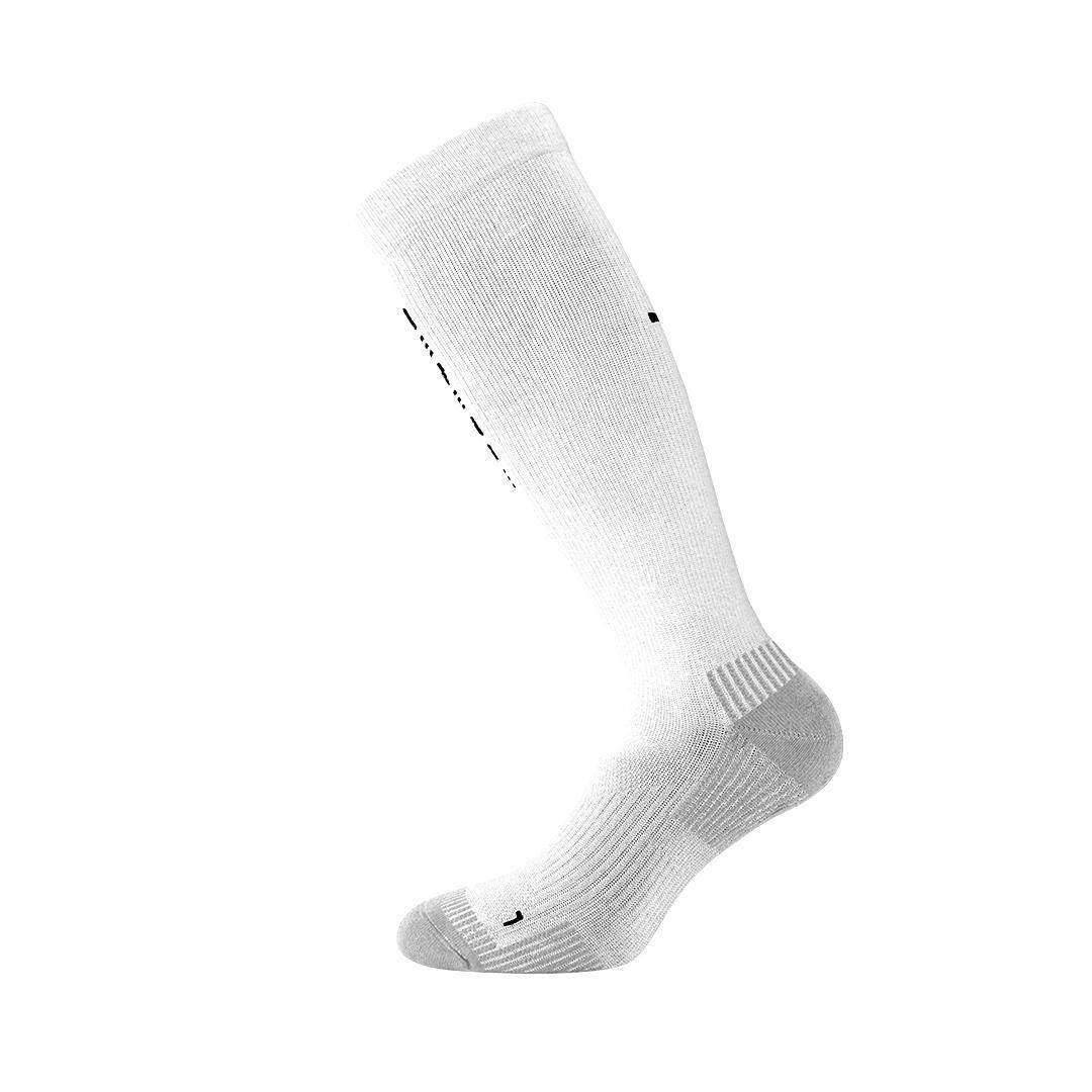 Chaussettes techniques adulte course montagne fitness multisport long blanche 3/6