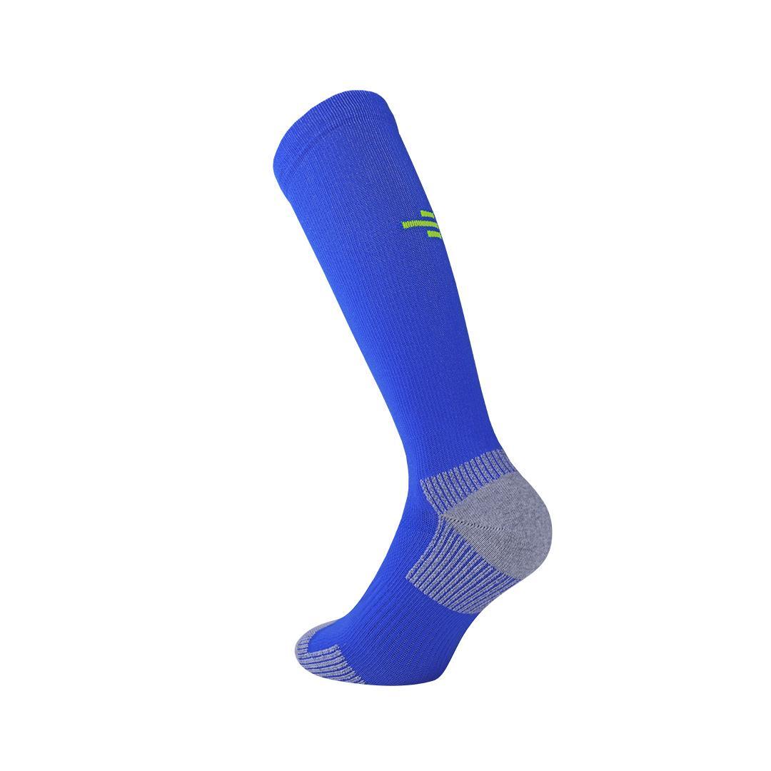 Calcetines técnicos adulto montaña running fitness multideporte largo gris 2/6
