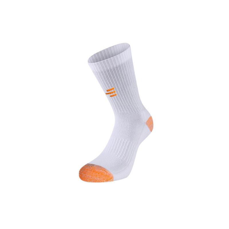 Technische sokken volwassenen, ademende medium padeltennisversterkingen wit